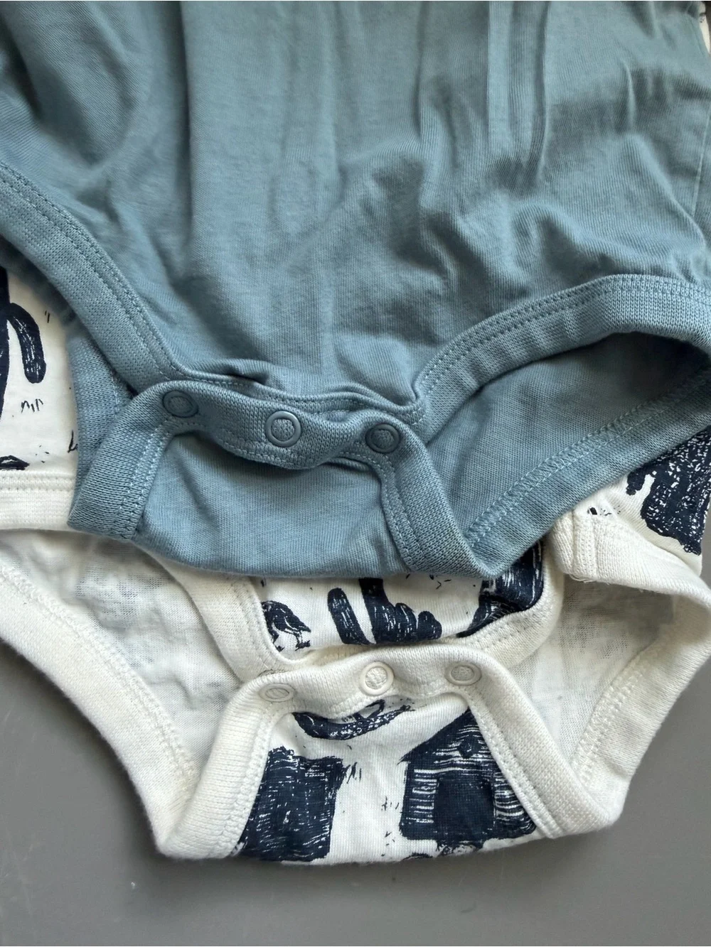 Bass Pro Shops Blue Western Graphic Baby Bodysuit set